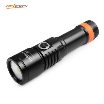 ORCATORCH D530V 1200-Lumen Scuba Diving Video Light 140 Degrees Super Wide Beam Angle Underwater Photography Light